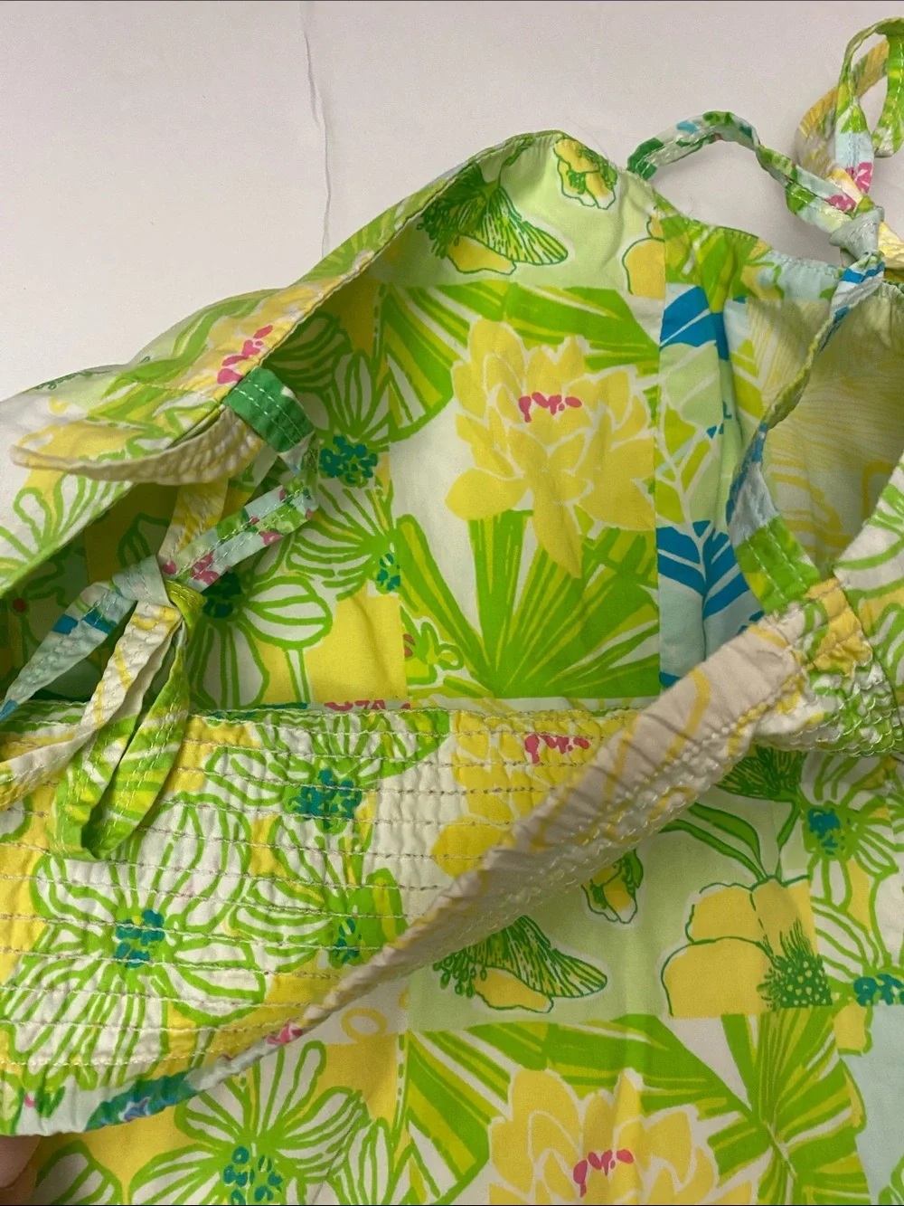 Lilly Pulitzer Yellow, Green & Blue Floral Sundress $78